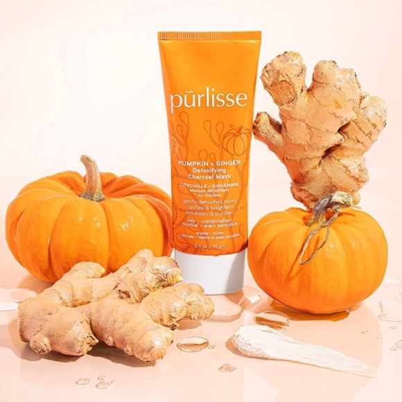 Purlisse Pumpkin & Ginger Face Mask and (3) Travel Size Extras - Picture 3 of 6